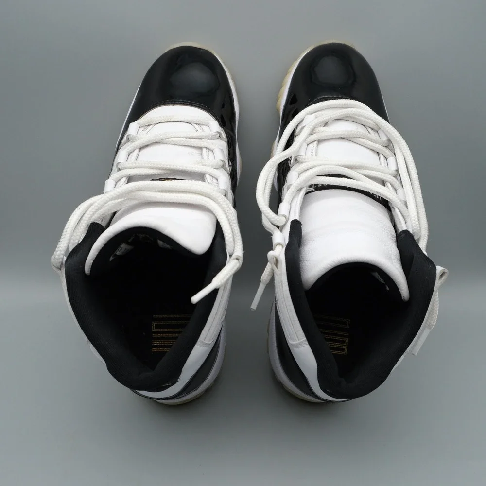 Nike Air Jordan 11 Retro Gratitude Mens 10 White Gold Black CT8012-170